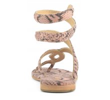 Economiche Wrap up suede sandal with python printing F0817888-0280 In Saldo